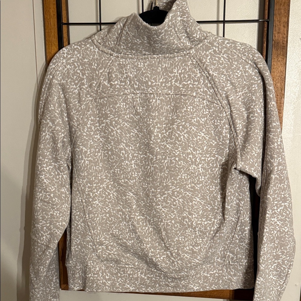 Jockey Tan Patterned Half-Zip Hoodie Size XS - Picture 5 of 5